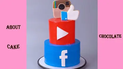 طرز تهیه کیک با تم شبکه های اجتماعی در یک نگاه