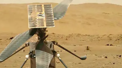 پرواز بالگرد ingenuity در مریخ در یک ویدیو