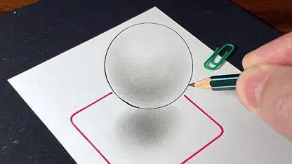 آموزش نقاشی سه بعدی برای مبتدیان - کره شناور سه بعدی