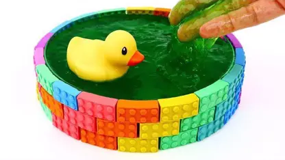 آموزش بازی با اسلایم ساخت استخر برای اردک در چند دقیقه