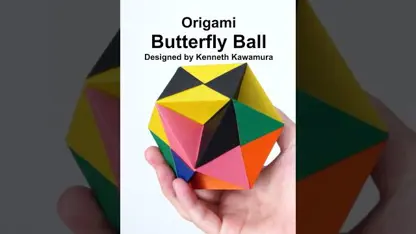 آموزش اوریگامی - توپ پروانه ای اوریگامی در یک نگاه
