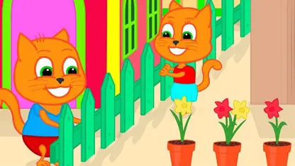 کارتون خانواده گربه با داستان - خانه رنگین کمانی برای دوستان
