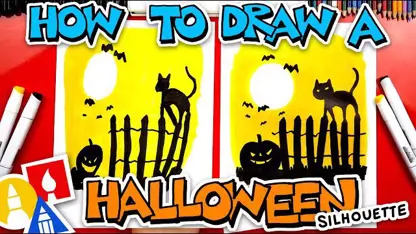 آموزش نقاشی به کوکان - شب هالووین برای سرگرمی