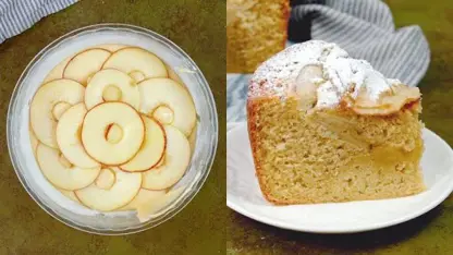 طرز تهیه کیک سیب ابریشمی برای پذیرایی