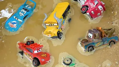 کارتون بیبو این داستان - ماشین های دیزنی پیکسار در آب