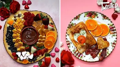 طرز تهیه صبحانه کامل روز ولنتاین در یک ویدیو