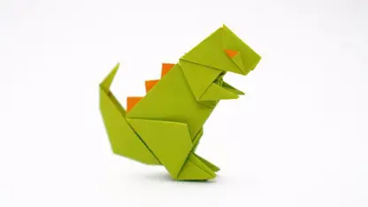 آموزش اوریگامی ساخت - دایناسور برای سرگرمی