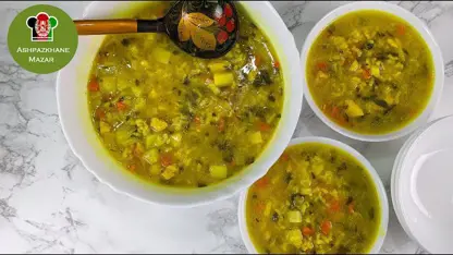 طرز تهیه سوپ سبزیجات با برنج برای شب