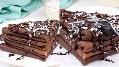 طرز تهیه کرپ های پروتئینی شکلاتی در خانه