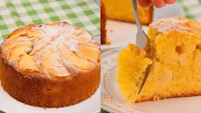 طرز تهیه کیک سیب پرتقالی خوشمزه در خانه
