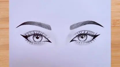 آموزش طراحی چهره برای مبتدیان - نحوه کشیدن دو چشم
