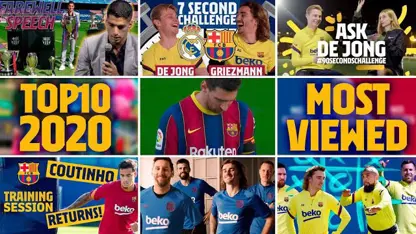 پربازدیدترین ویدیوهای کانال یوتیوب بارسلونا در سال 2020