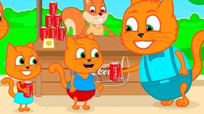 کارتون خانواده گربه با داستان - کوکا کولای بچه