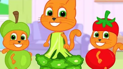 کارتون خانواده گربه با داستان - لباس گیاهی