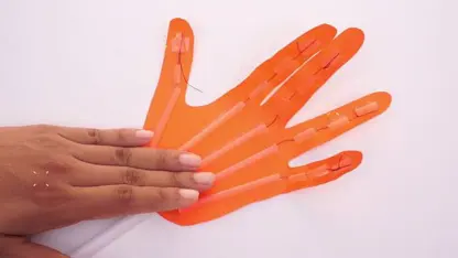 آموزش کاردستی با کاغذ برای کودکان - دست متحرک -