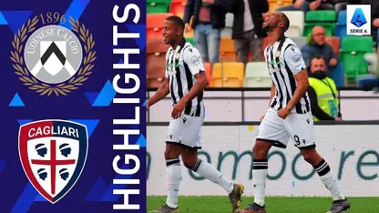 خلاصه بازی اودینزه 5-1 کالیاری در لیگ سری آ ایتالیا 2021/22
