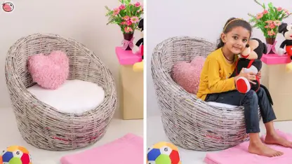 ساخت صندلی کاغذی زیبا برای کودکان در خانه