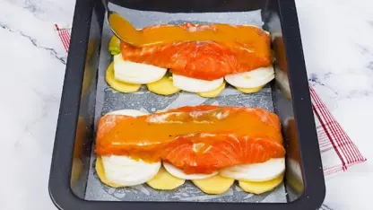 آموزش آشپزی - ماهی قزل آلا پخته شده در یک نگاه