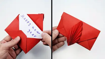 اوریگامی "ساخت کارت تبریک برای سال نو"