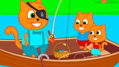 کارتون خانواده گربه این داستان - ماهیگیری خانوادگی
