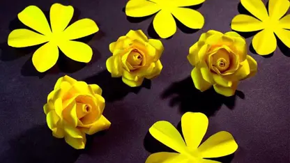 آموزش نحوه ساخت گل رز کاغذی در یک نگاه