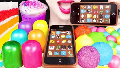 چالش اسمر فود جین - دسرهای رنگین کمان و موبایل خوراکی
