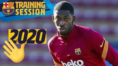 آخرین جلسه تمرینات تیم بارسلونا در سال 2020