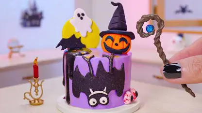ترفند آشپزی مینیاتوری - تزئین کیک هالووین