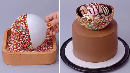 طرز تهیه کاسه شکلاتی بادکنکی در یک ویدیو