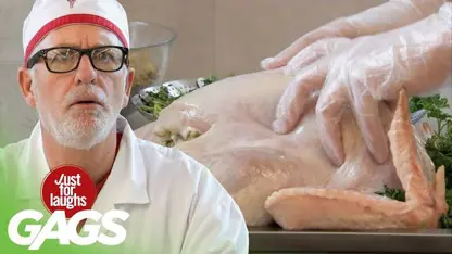 دوربین مخفی خنده دار با موضوع "پختن مرغ" در چند دقیقه