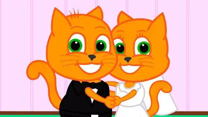 کارتون خانواده گربه این داستان - لباس عروس
