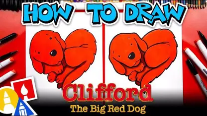 آموزش نقاشی به کودکان - فیلم سگ قرمز بزرگ با رنگ آمیزی