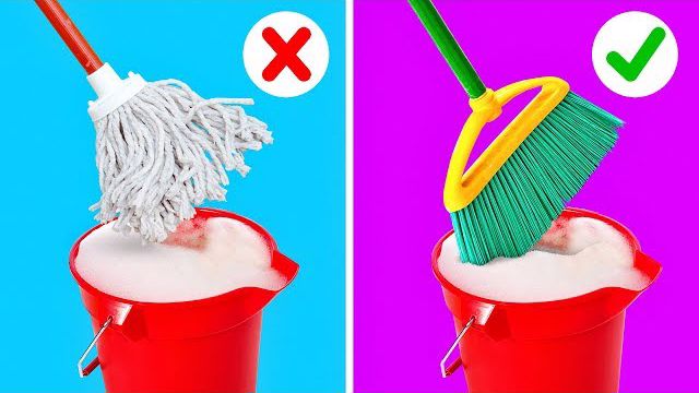 یادگیری ویدیویی 25 روش جالب وسریع برای تمیز کردن خانه