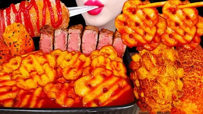 فود اسمر جینی - هات داگ پنیری asmr برای سرگرمی