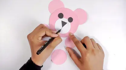 آموزش کاردستی با کاغذ برای کودکان - خرس تدی
