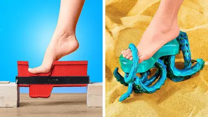 ترفند های 5 دقیقه ای - تحول بی‌نظیر کفش 👠 برای سرگرمی