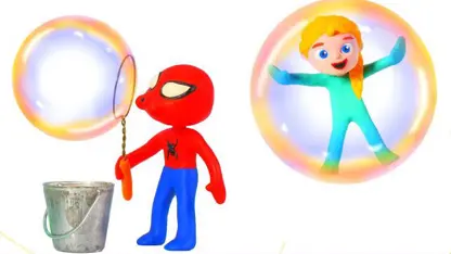 کارتون خمیری با داستان - ساخت حباب های غول پیکر در خانه