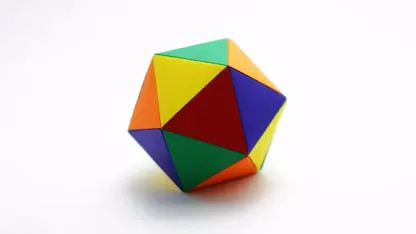 آموزش اوریگامی - چند ضلعی رنگین کمانی برای سرگرمی