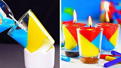 38 ترفند ساخت شمع های تزیینی با وسایل ساده