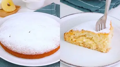طرز تهیه کیک آناناس با 4 ماده اولیه