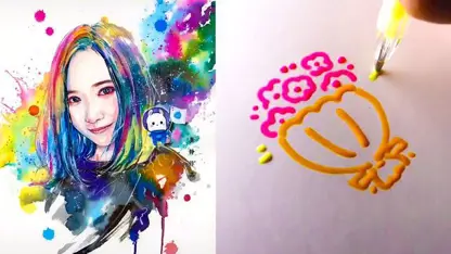 ترفند های نقاشی برای آرامش در یک ویدیو