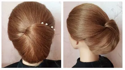 آموزش مدل مو برای مبتدیان - شینیون برای موهای کوتاه و متوسط