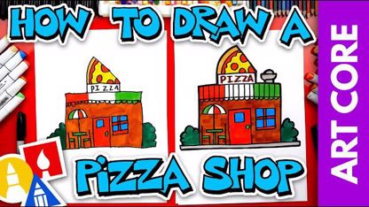 نقاشی به کودکان "رستوران پیتزا" در چند دقیقه