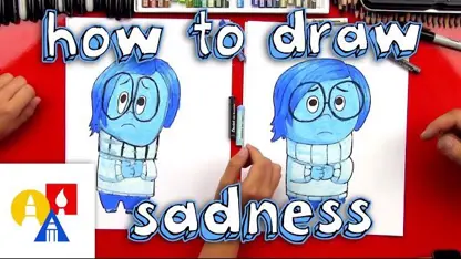 اموزش نقاشی به کودکان "sadness در inside out" در چند دقیقه