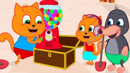 کارتون خانواده گربه با داستان - ماشین گومبال در صندوق