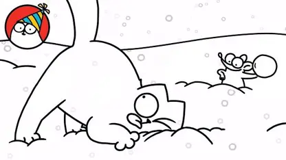 کارتون گربه سایمون این داستان "بازی های زمستانی"