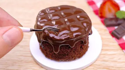 ترفند آشپزی مینیاتوری کیک - نرم ترین کیک شکلاتی
