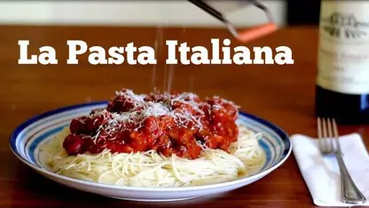ویدیو طرز تهیه پاستا ایتالیایی با سس کچاپ