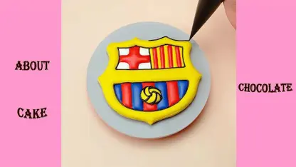 طرز تهیه کوکی آرم بارسلونا در یک ویدیو