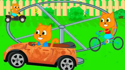 کارتون خانواده گربه این داستان - بازی با چرخ و فلک
